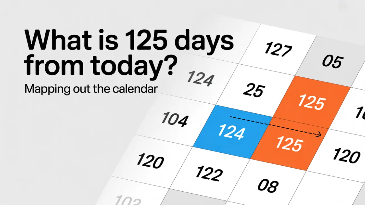 Techlynex images What is 125 Days From Today? Mapping Out the Calendar