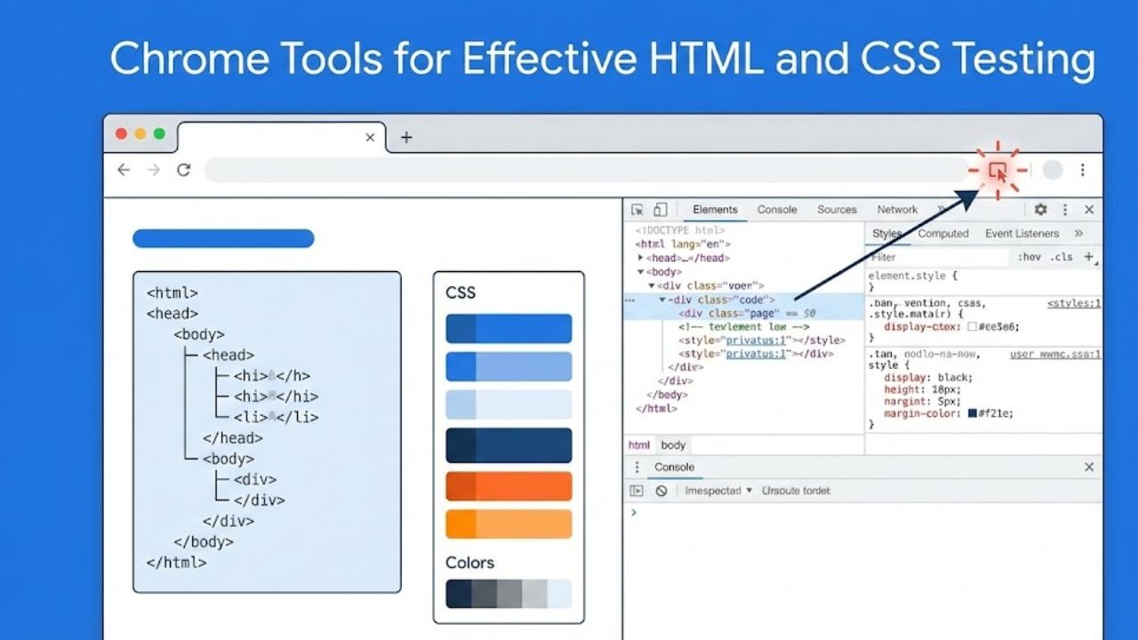 Techlynex images Chrome Tools for Effective HTML and CSS Testing