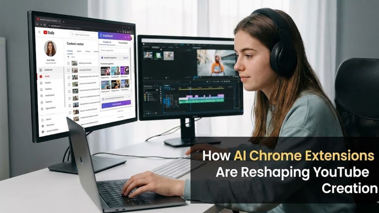 Techlynex images How AI Chrome Extensions Are Reshaping YouTube Creation