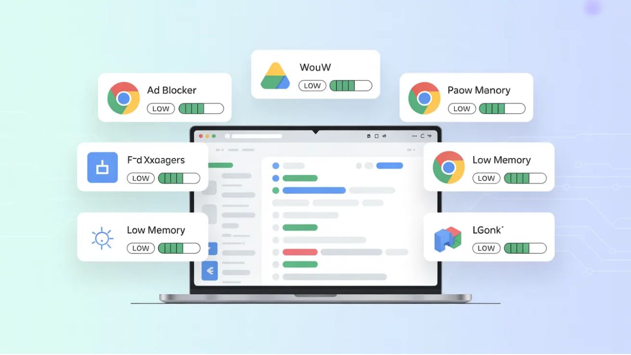 Techlynex images Lightweight Chrome Extensions for Low RAM PCs